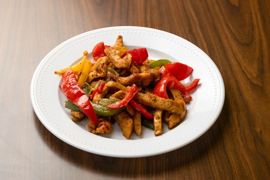 Yellow rice with chicken, vegetables and Latin spices